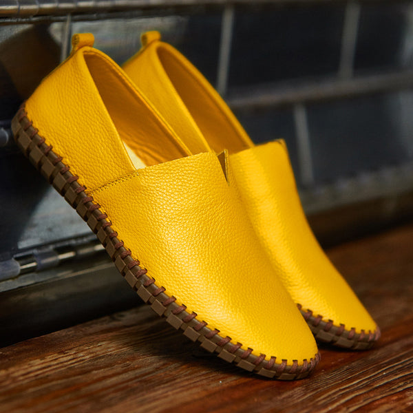 Mocasín de Cuero Gommino con Capas para Hombre