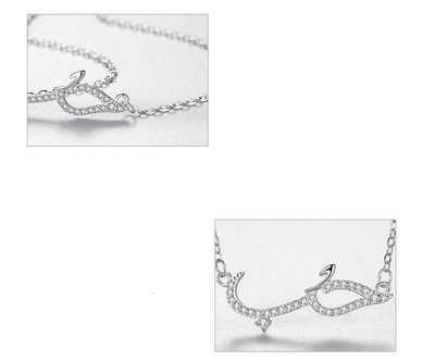 Collar Colgante de Plata Esterlina 925 con Diamantes Completos - Image 9