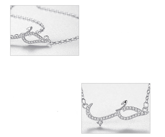 Collar Colgante de Plata Esterlina 925 con Diamantes Completos - Image 9