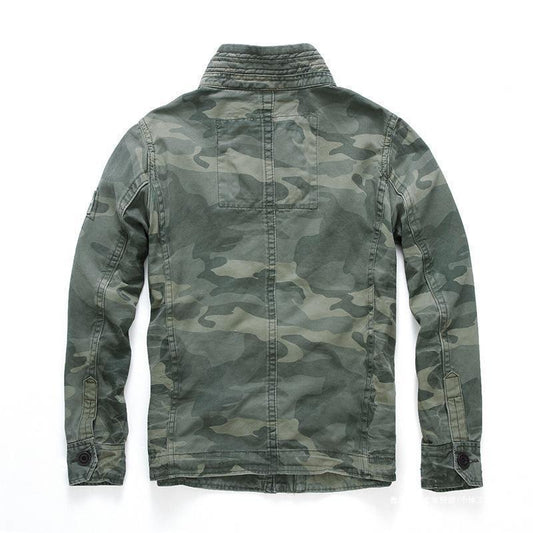 Chaqueta Militar Denim para Hombre - Abrigo de Trabajo Outdoor y Montaña - Image 2