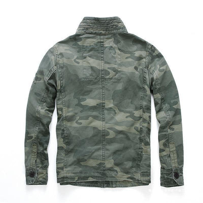 Chaqueta Militar Denim para Hombre - Abrigo de Trabajo Outdoor y Montaña - Image 2