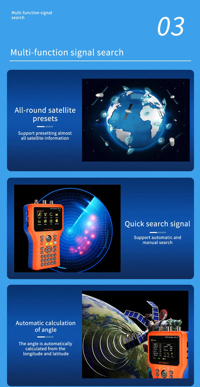Buscador de Satélite V8 Finder Pro2 - Medidor DVB-S2/S2X/S2ST2/TC - Image 7