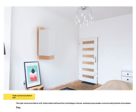 Lámpara de Pared Japonesa Minimalista en Madera Maciza - Image 10