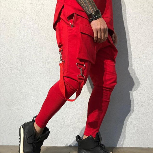 Pantalones de chándal Hip Hop con bolsillos grandes - Image 2