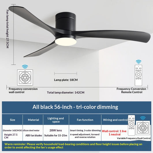 Ventilador de Techo con Luz Integrada Moderno y Minimalista - Image 9