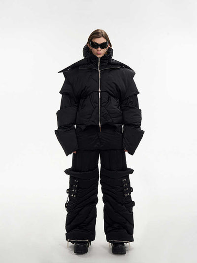 Chaqueta Acolchada Desmontable Space Pilot 90 Plumón de Pato Blanco para Niños - Image 13