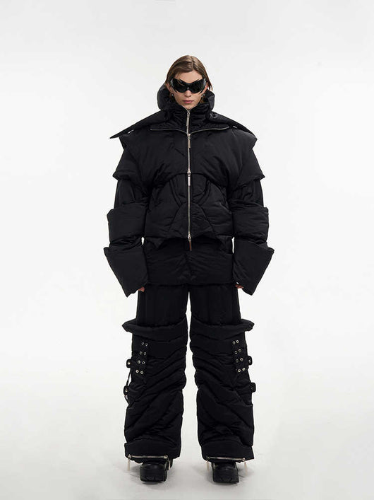 Chaqueta Acolchada Desmontable Space Pilot 90 Plumón de Pato Blanco para Niños - Image 13