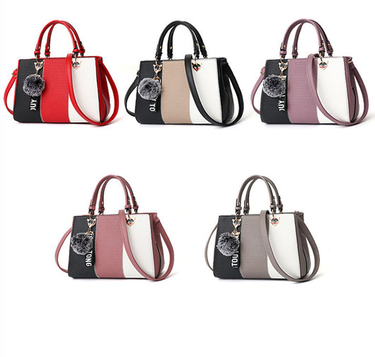 Bolsa Mensajero de Rayas Contraste Estilo Coreano - Image 13