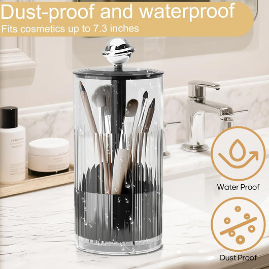 Organizador de Brochas de Maquillaje con Tapa Transparente y Apertura Táctil - Image 11