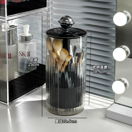 Organizador de Brochas de Maquillaje con Tapa Transparente y Apertura Táctil - Image 6