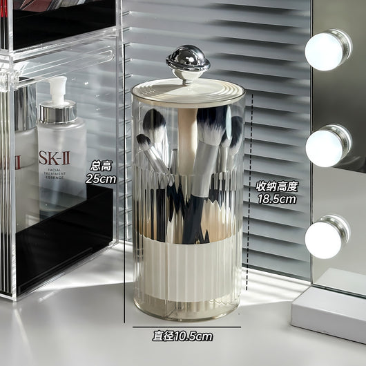 Organizador de Brochas de Maquillaje con Tapa Transparente y Apertura Táctil - Image 7