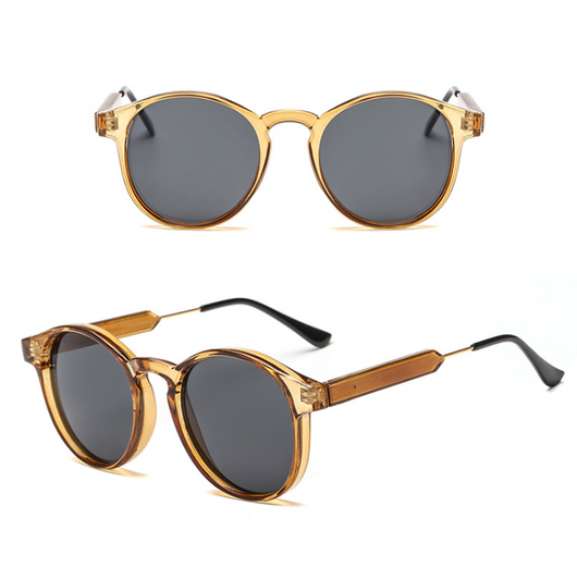 Gafas de Sol Redondas Retro Coreanas para Mujer con Marco Metálico - Image 2