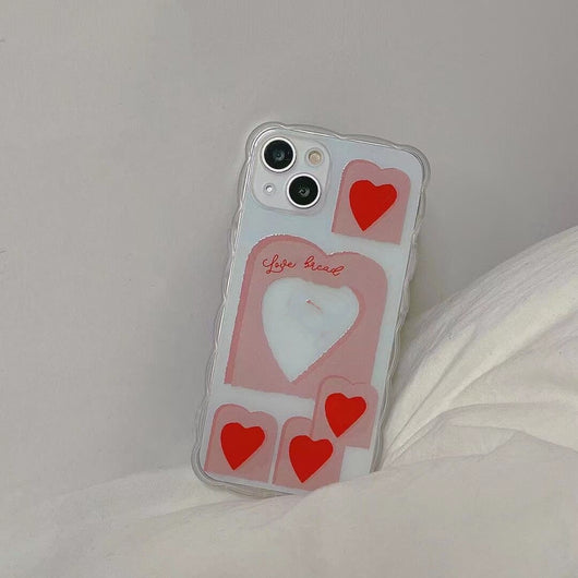 Funda de Celular Corazón Hueco con Encaje para Niñas - Image 8