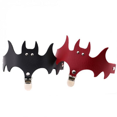 Calcetines de Muslo con Alas de Murciélago y Anillo de Cuero para Halloween - Image 4