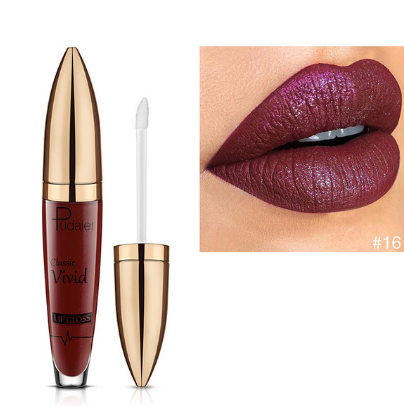 Brillo Labial Perlado Mate Pudaier - Larga Duración sin Transferencia - Image 16