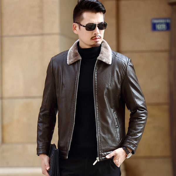 Chaqueta de Cuero Sintético PU Premium