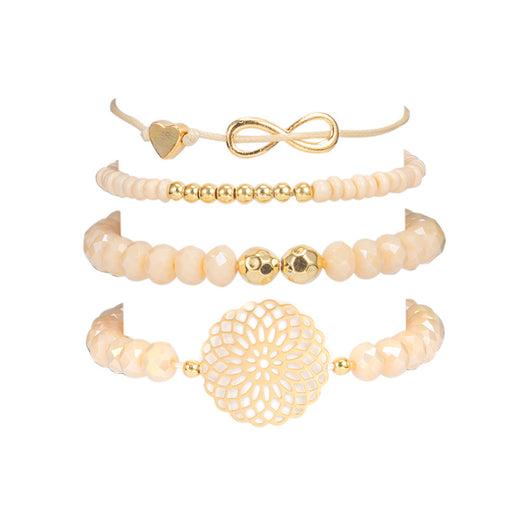 Pulsera de cuentas con lazo floral - Image 4