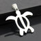 Turtle pendant necklace Plateado Sinker