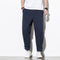 Pantalones Deportivos Hombre Algodón Lino Estilo Asiático