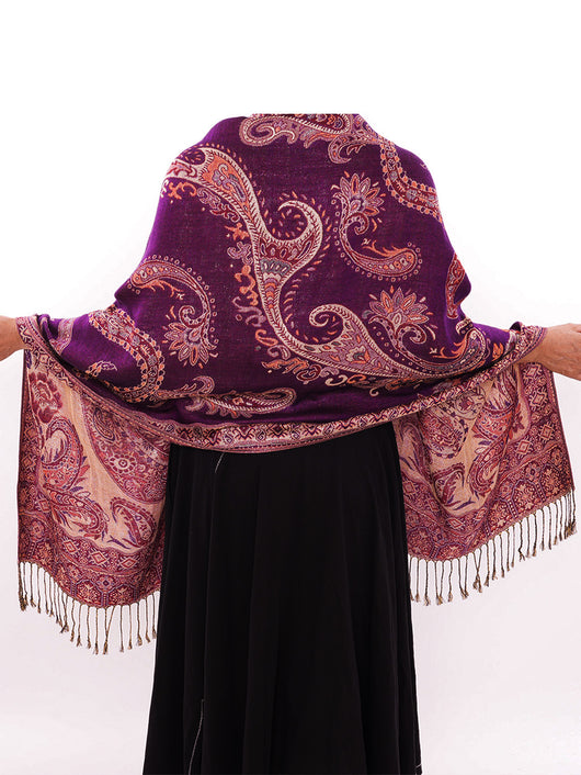 Poncho Bohemio Étnico Jacquard - Estilo Retro Nacional - Image 11