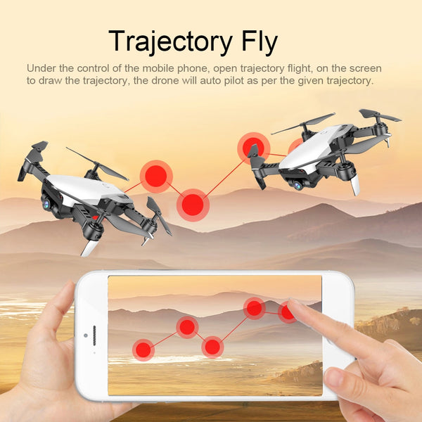 Dron Profesional Dual Cámara 4 Ejes Plegable con Control Remoto