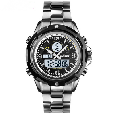 Reloj Deportivo de Acero con Pantalla Dual y Luz Nocturna - Image 6