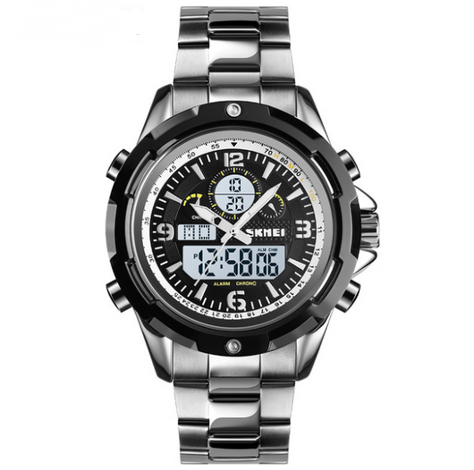 Reloj Deportivo de Acero con Pantalla Dual y Luz Nocturna - Image 6