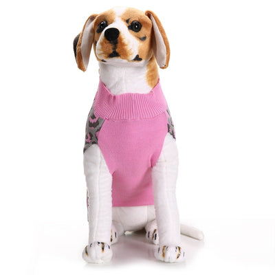 Suéter para Mascota Estampado Leopardo Rosa con Lazo - Image 13
