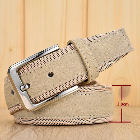 Cinturón Oxford con Hebilla de Ante para Hombre - Image 18