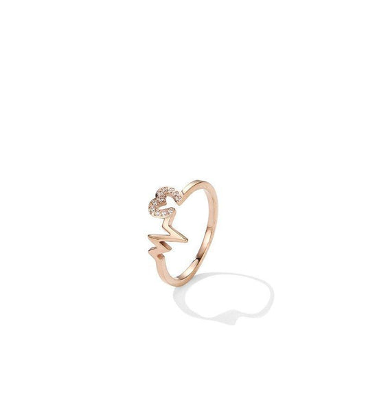 Anillo de Amor Geométrico con Perla de Lujo - Image 2