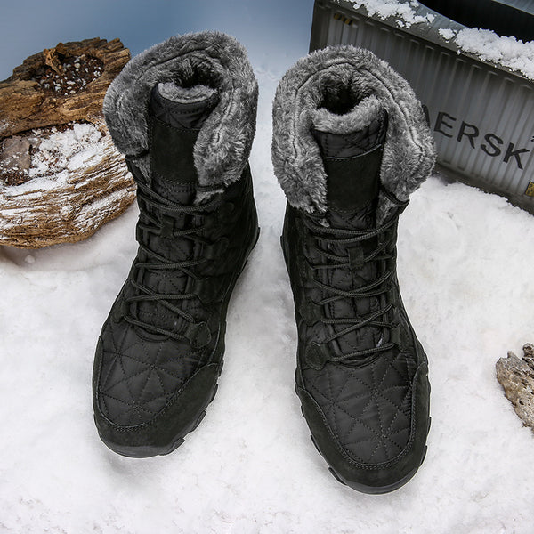 Botas de Invierno para Hombre: Piel Impermeable, Antideslizantes y con Forro Térmico