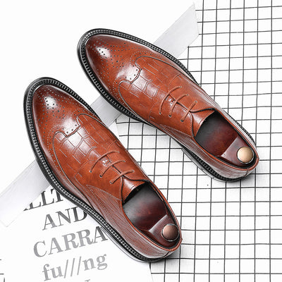 Zapatos de Cuero para Hombre con Punta Afilada y Caña Media - Image 16