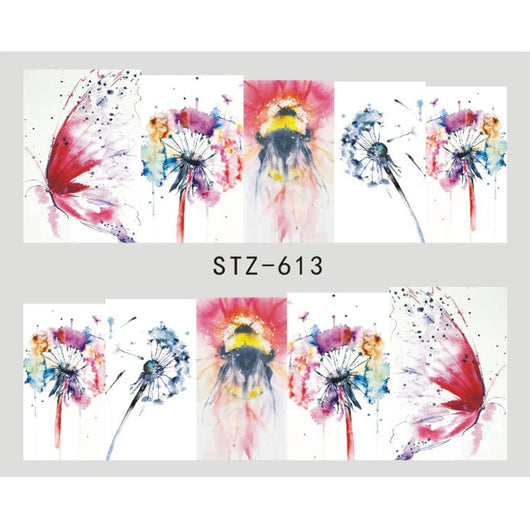 Calcomanías de Uñas Mariposas y Flores - Transfers de Agua para Decoración de Manicura - Image 12