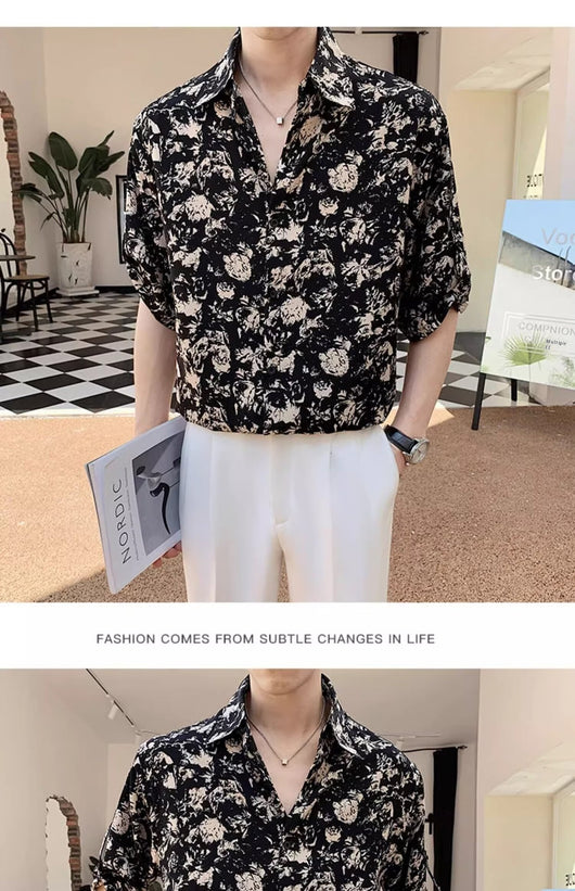 Playera Suelta Oversize de Manga Corta para Hombre - Estilo Casual Versátil - Image 9