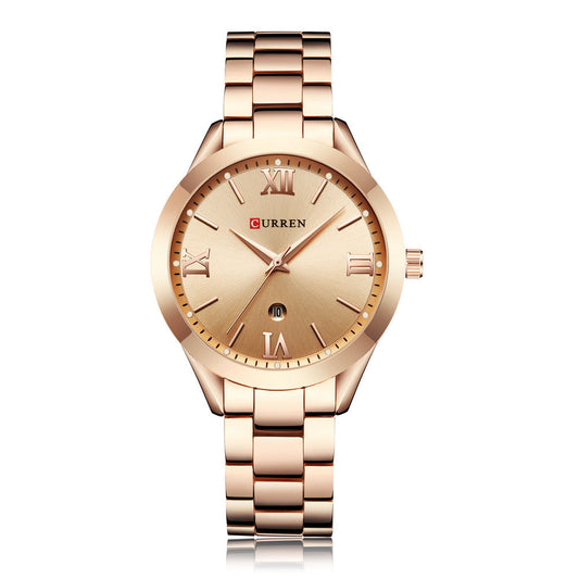Reloj CURREN 9007 Oro Rosado para Mujer - Lujo y Elegancia en tu Muñeca