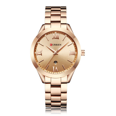 Reloj CURREN 9007 Oro Rosado para Mujer - Lujo y Elegancia en tu Muñeca