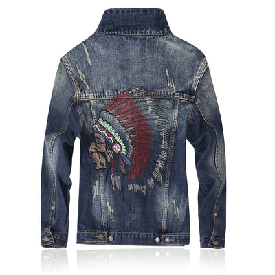 Jeans Slim Fit Rasgados con Bordados para Hombre - Image 2