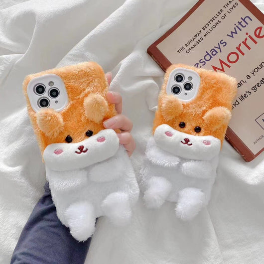 Funda Osito Peluche Compatible con Apple - Protección Suave para Otoño e Invierno - Image 12