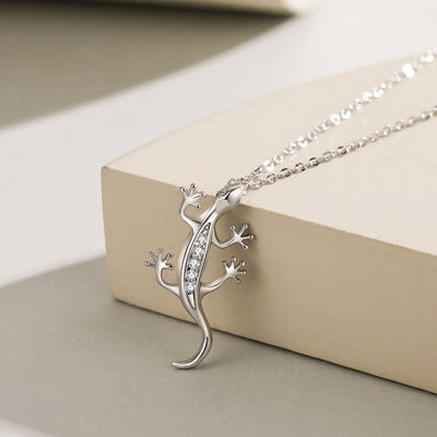 Collar Colgante de Gecko en Plata de Ley S925 - Image 9