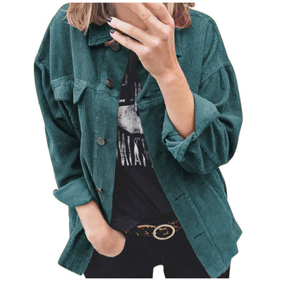 Cardigan de Pana con Solapa y Botones - Image 3