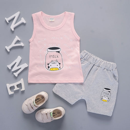 Conjunto Infantil de Algodón Ligero para Verano