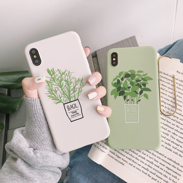 Funda para Celular con Diseño de Plantas