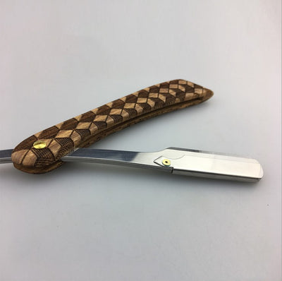 Navaja de Afeitar de Palisandro con Soporte Doble Filo - Image 3