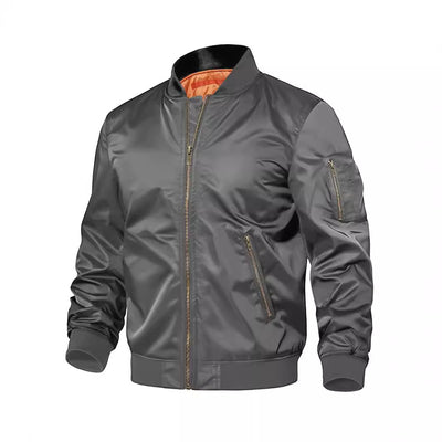Chaqueta Piloto Deportiva para Hombre - Estilo Baseball con Cierre - Image 6
