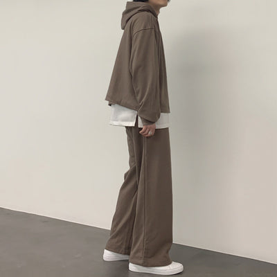 Conjunto Deportivo Coreano Dos Piezas con Sudadera con Capucha para Hombre Otoño - Image 3