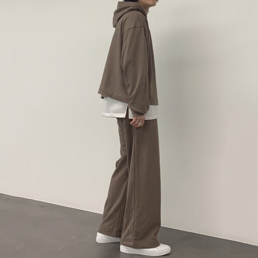 Conjunto Deportivo Coreano Dos Piezas con Sudadera con Capucha para Hombre Otoño - Image 3