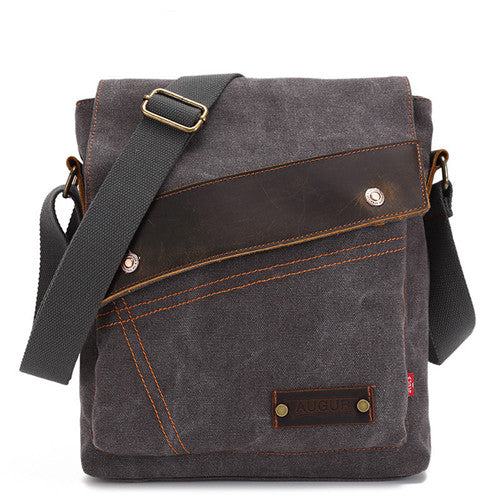 Bolsa de Lona Retro Crossbody Unisex - Bolsa de Hombro Vertical - Image 11