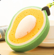 Esponja Abrasiva Gruesa con Diseño de Frutas - Image 3