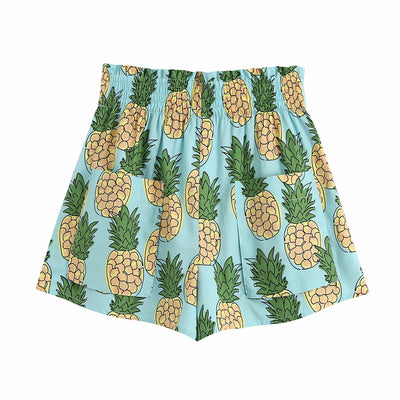 Shorts Sueltos Estampado Piña con Efecto Reductor - Image 5