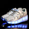 Zapatillas con Ruedas LED USB Recargables - Doble Rueda Luminosa
